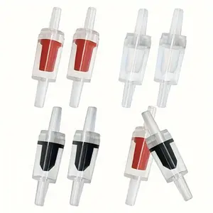 3pcs Clear Plastic Check Valves for Aquarium Air Pumps - One-Way Flow Prevention, Non-Electric