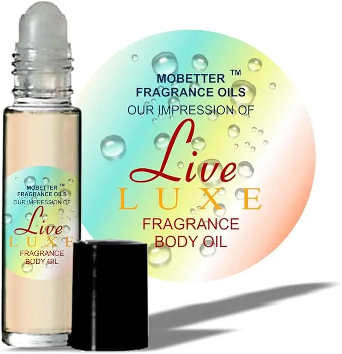Mobetter Fragrance Oils' Our Impression of Live Luxe (W) Body Oil 1/3 oz roll on Glass Bottle