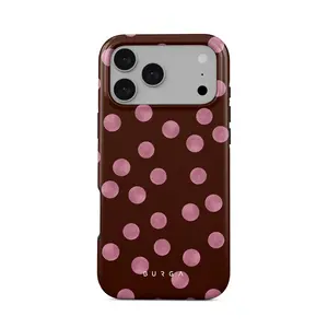 Burga Pillow Talk Case for iPhone 17/16/15/14/13/12/11 Air/Plus/Pro/Pro Max – Airy Elegance, Retro Cloudscape Design, Wireless Charging Compatible, Perfect Gift for Her & Lover