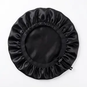 Satin Silk Sleep Bonnet Adjustable Hair Bonnet for Natural Hair