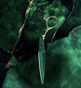 EmeraldCut Premium Limited Edition Shear VG10 Japanese Forged Steel Professional Hair Stylist Scissor Tools with Lifetime Warranty
