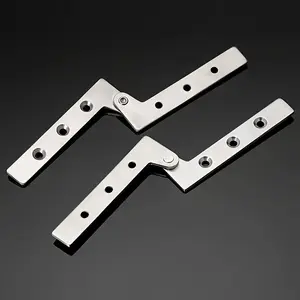 2-Pack Rotating Medium Duckbill Hinges, Hidden Pivot Hinges for Cabinet Doors, Wine Rack, Wardrobe Doors, Durable and Smooth Operation