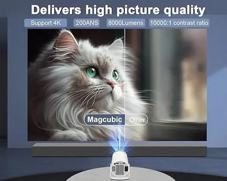 4K HD Portable Mini Projector