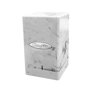 Marble SATIN® Tower DECK BOX® - Black / White
