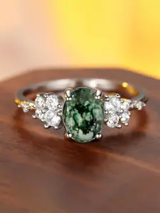 1 PC Gorgeous Cubic Zirconia Ring For Women Wedding Promise Rings For Valentine's Day Gift Wedding Anniversary Party Jewelry