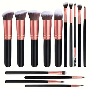 ✨14-Piece Face Makeup Brush Set, Makeup Brush Kit, Soft and Fluffy Foundation Contour Concealer Lip Eyeshadow Blending Brushes for Women's Cosmetic Beauty Tools, Meets All-in-One Makeup Needs