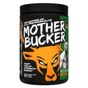 Bucked UP Mother Bucker Pre-Workout 20 Servings - Intense Energy Boost for Athletes & Fitness Enthusiasts