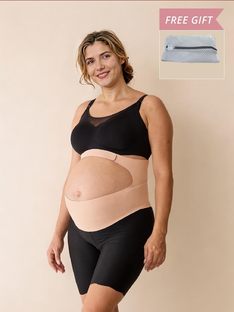 Momcozy Pregnancy Belly Band YB001, CozySupport Ergonest Maternity Belly Band, Invisible Pregnancy Belt for Back, Abdomen, Waist,A, Pregnancy Stuff, Maternity Clothing Abdominal Binder