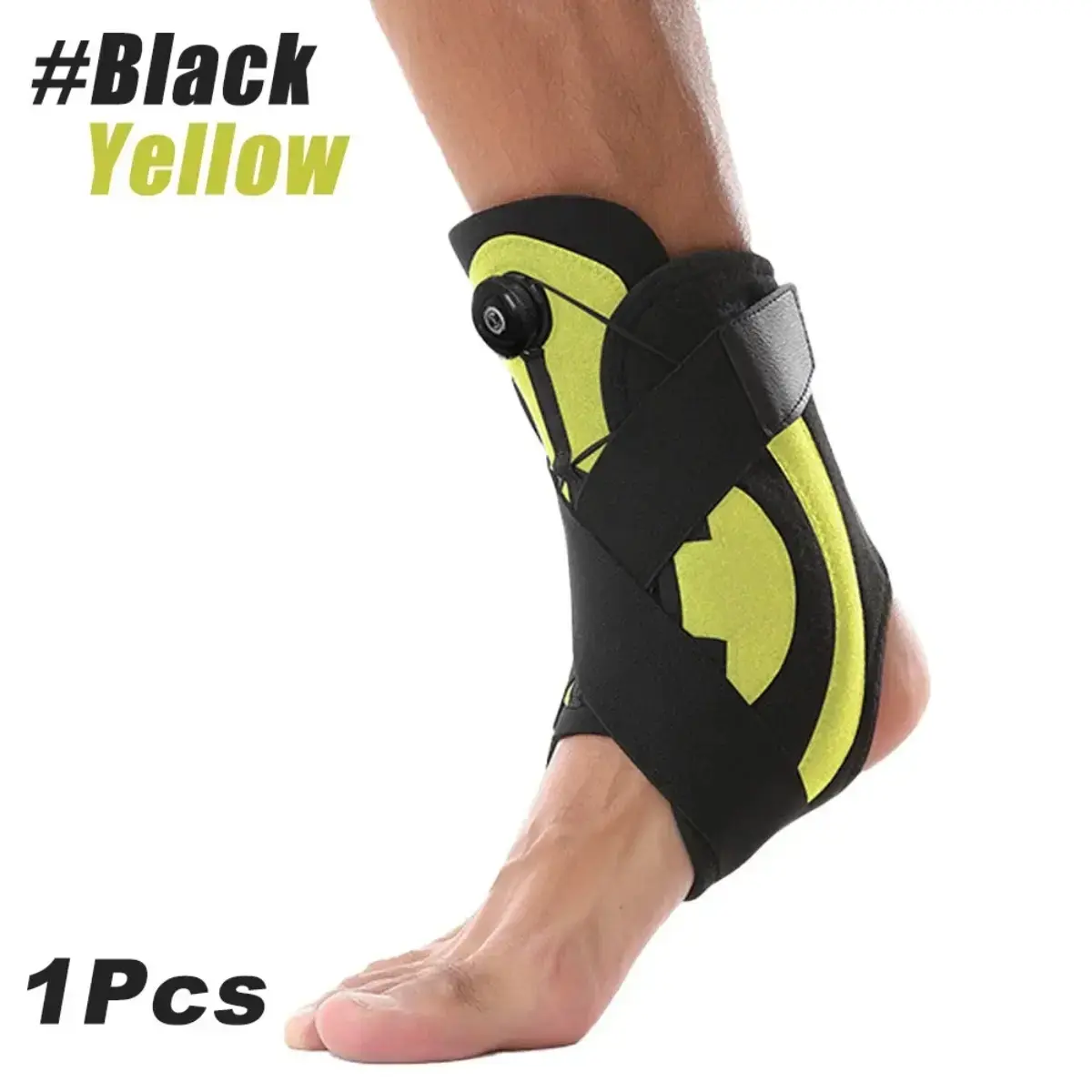 1Pcs Ankle Brace Adjustable Compression Support Breathable Anti-Sprain Ankle Stabilizer for Men Women Sports Running Basketball Fitness