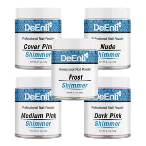 DeEnti 2.1 oz Shimmer Professional Acrylic Nail Powder- Smooth, Consistent, Salon Quality Acrylic Powder Dip for Manicure, Nail Art, Fake Nails, Nail Carving, NEW COLORS