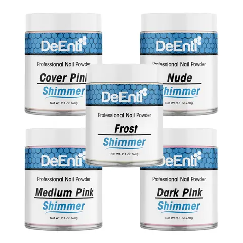 DeEnti 2.1 oz Shimmer Professional Acrylic Nail Powder- Smooth, Consistent, Salon Quality Acrylic Powder Dip for Manicure, Nail Art, Fake Nails, Nail Carving, NEW COLORS