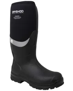 Dryshod Men's Steadyeti Hi-Cut Genuine Vibram Arctic Grip Pull On Outdoor Boot - Syt-Mh-Bk