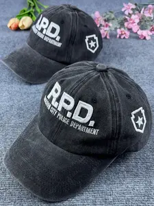 Vintage Resident Evil Embroidered Hat, Umbrella Corps Horror Game Cap, RPD Baseball Hat Gift, Gift For Gamer