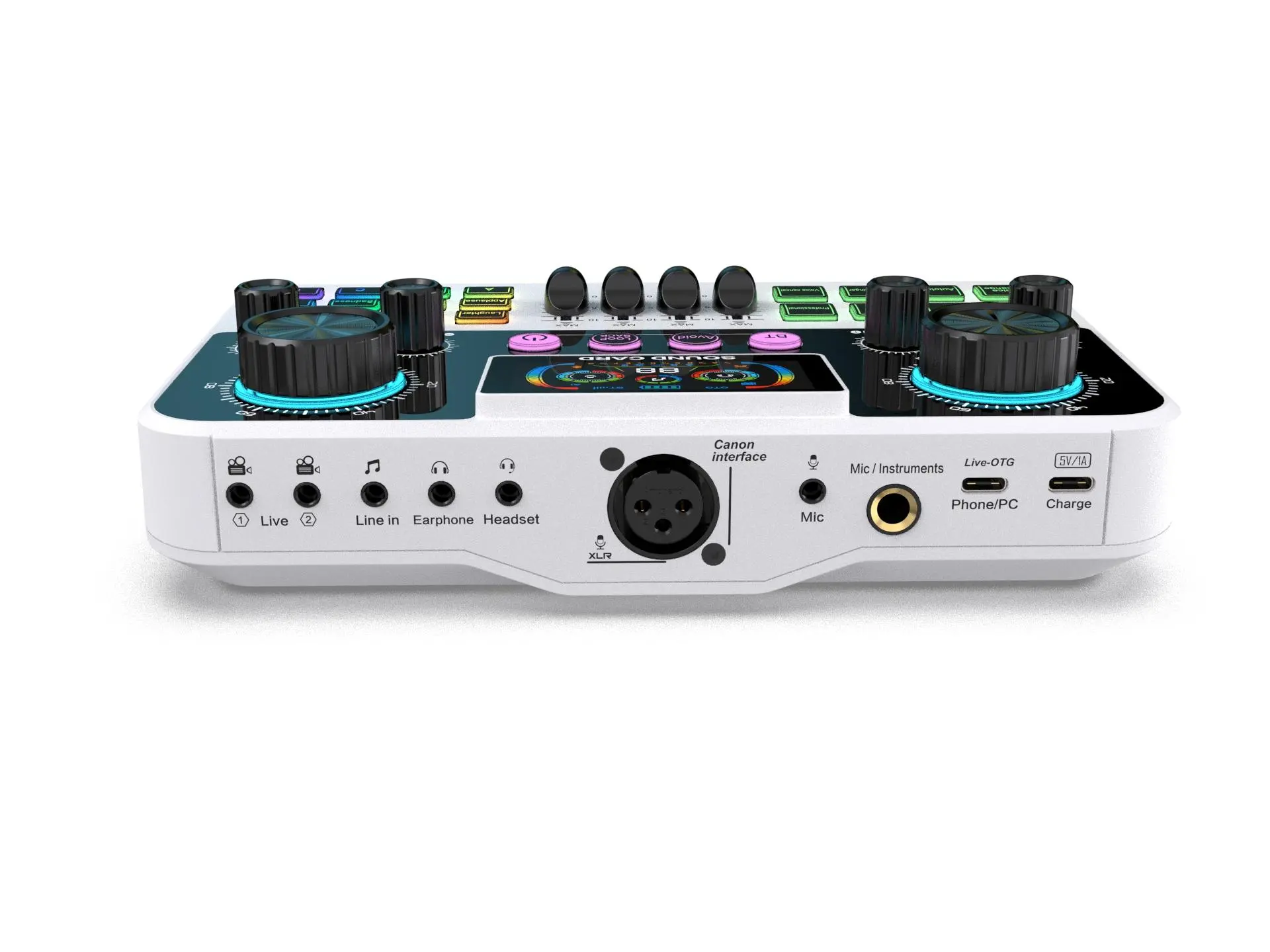 Bonkyo S50 Small Handheld Sound Card Set Audio Interface Portable microphones streaming equipment microphone iphone