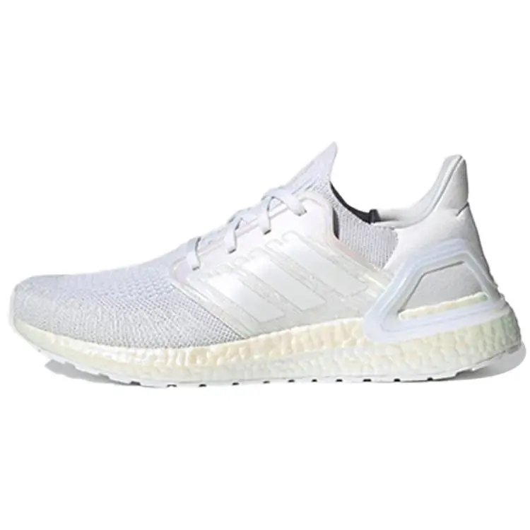 Adidas UltraBoost 20 White Iridescent' Cushioned Low Top Running Shoes Unisex FW8721