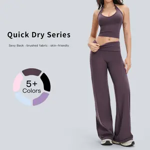 Tenwolf Faux Fur Sports Set – Tank Top Bodysuit with a Flattering Back Design, Ideal for Outdoor Casual Running and Yoga