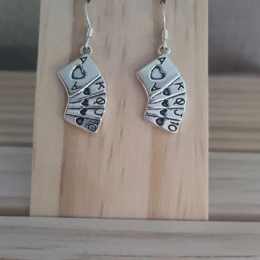 Poker Card Earrings