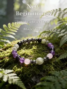 Natural Amethyst Crystal Bracelet, Attracts Romantic Love, Cures Negative Energy, Healing Jewelry for Valentine's Day, High Quality Bracelet