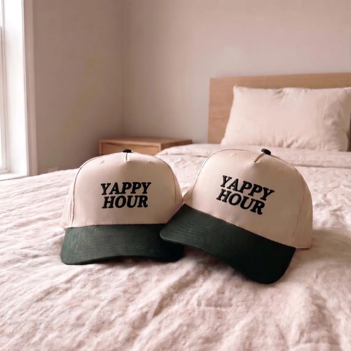 Yappy Hour Hat Embroidered, Professional Yapper Hat, Funny Gen Z Yapping Hat, Gossip Girls Night Baseball Cap, Trendy Yap Hat, Happy Hour