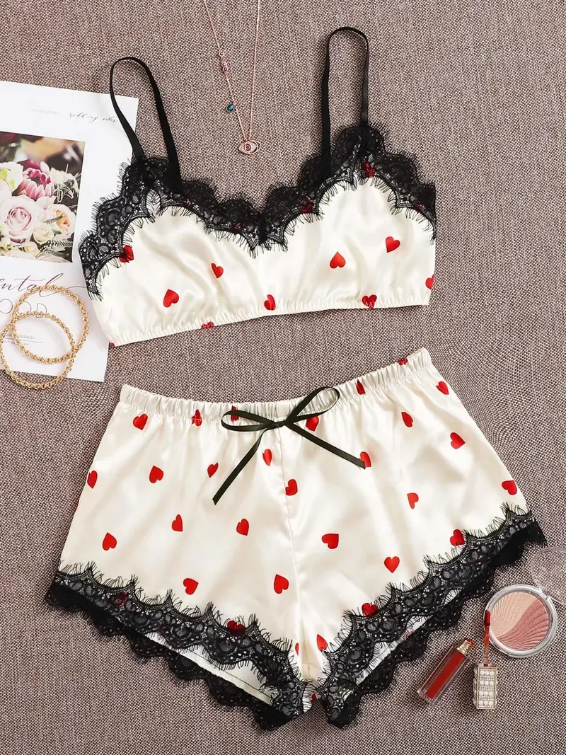 chinese dress ladies OYOANGLE Women's Heart Print Contrast Mesh Cami Nightdress Cutout See  Through Spaghetti Strap Nightgown Black Small at Amazon Women's Clothing  store