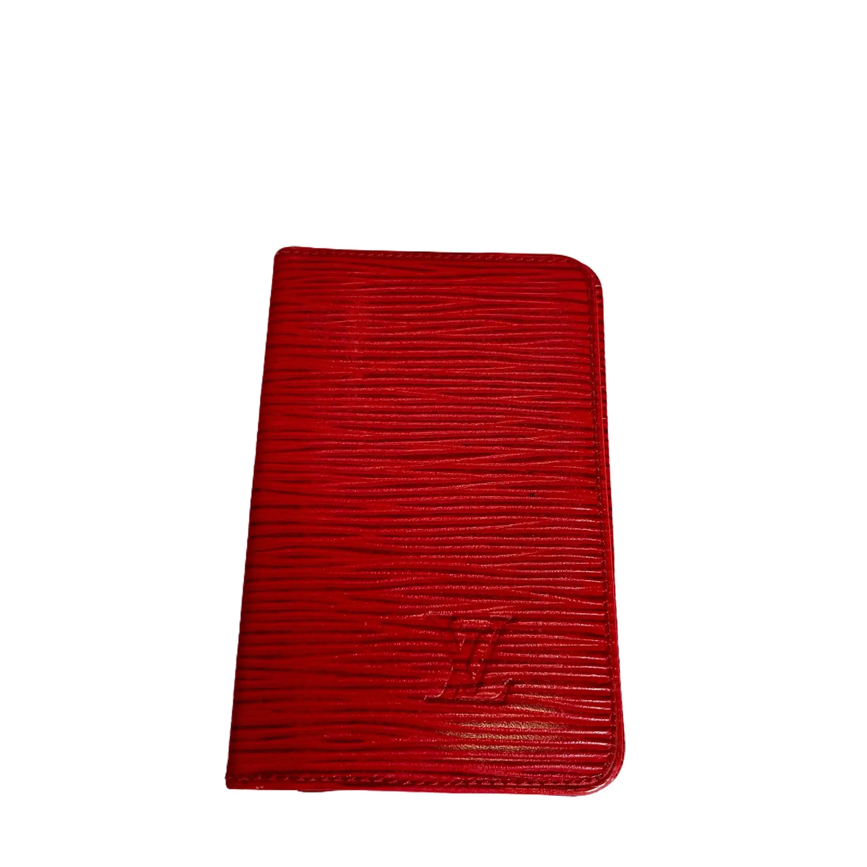 Pre-owned Louis Vuitton epi Bag Accessories Red Credit Card Holder for Women