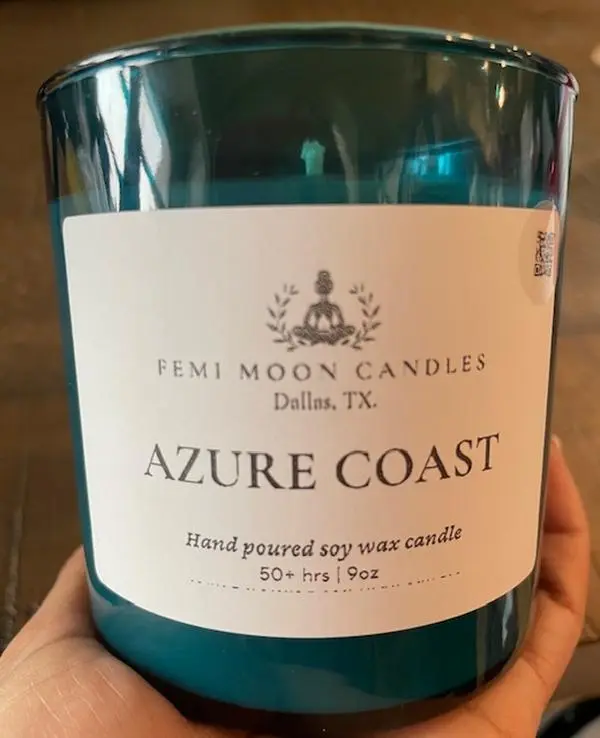 Azure Coast 9oz scented soy wax candle