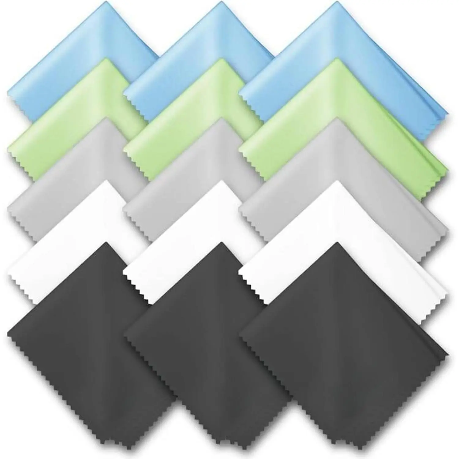 15 Pack Glasses Cleaning Cloths - Glasses & Eyeglass Cleaner Wipes|Lens Cleaning Wipes for Mobile Phones, Watches, Screens and  Delicate Surfaces(7 "x 6")
