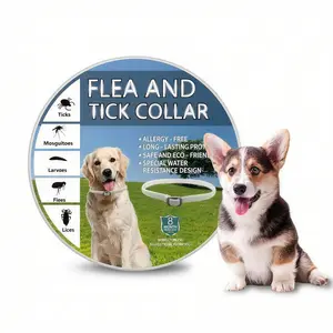 Pet Flea & Tick Collar, Mosquito Repellent for Cats & Dogs, Essential Oil Infused, Natural Pest Control, Comfortable Wear