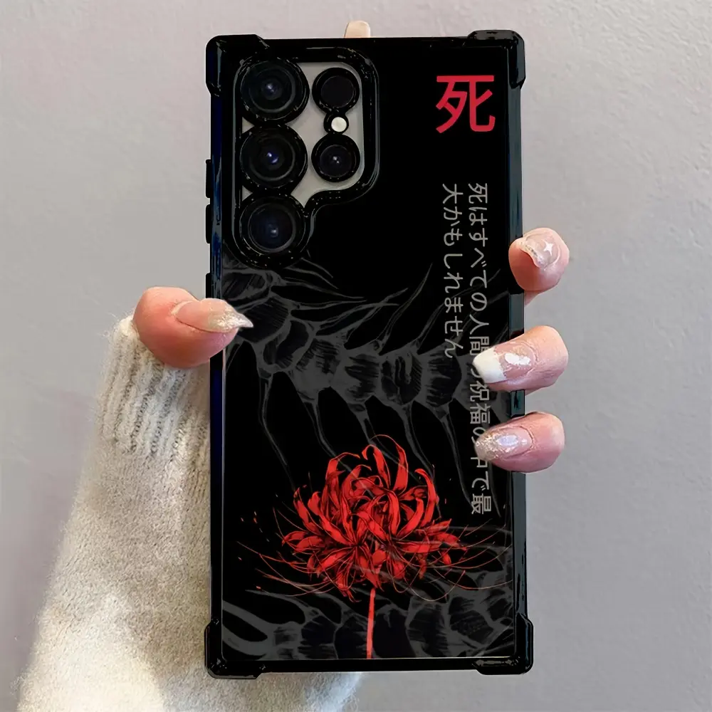 Tokyo Anime Ghoul Phone Case Compatible with for samsung for Galaxy S25 S24 S23 S22 S21 FE Ultra Plus 4G 5G, Shockproof Transparent Soft Back Cover Protective Personalized Casing. Protection Animal, Accessories, Smartphone, Tpu