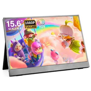 NEW-15.6 inch IPS Portable Monitor 1080P Computer monitor HDR laptop monitor extender for PC Second screen Built-in Speaker