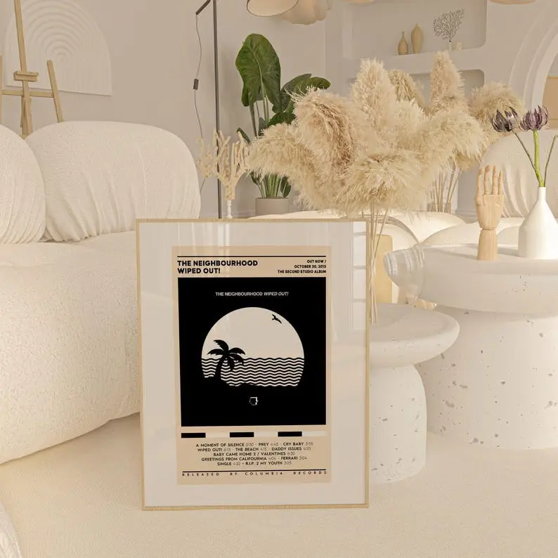 The neighbourhood - wiped out! poster / album tracklist poster / room decor / music decor / music gifts