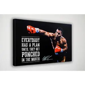 Mike Tyson, Canvas Wall Art, Poster, Canvas Wall Decor, Canvas  poster, Room Decor, Home Decor, Movie Poster for Gift, READY TO HANG