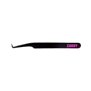 LASH ANARCHIST 90° Lash Tweezer 'Zaddy' - Fanboy Collection, Black Tweezer for Lash Application