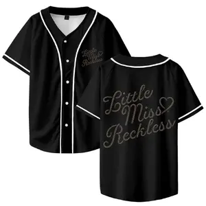 BZ LMR Baseball Jersey Shirt V-Neck Women Men Short Sleeve Streetwear Clothes