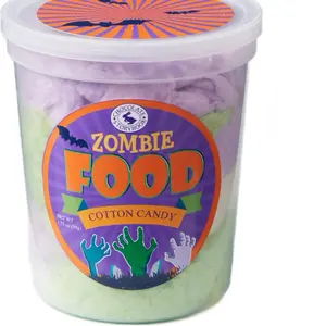 Chocolate Storybook Zombie Food Cotton Candy - Grape, Orange , and Green Apple Flavors