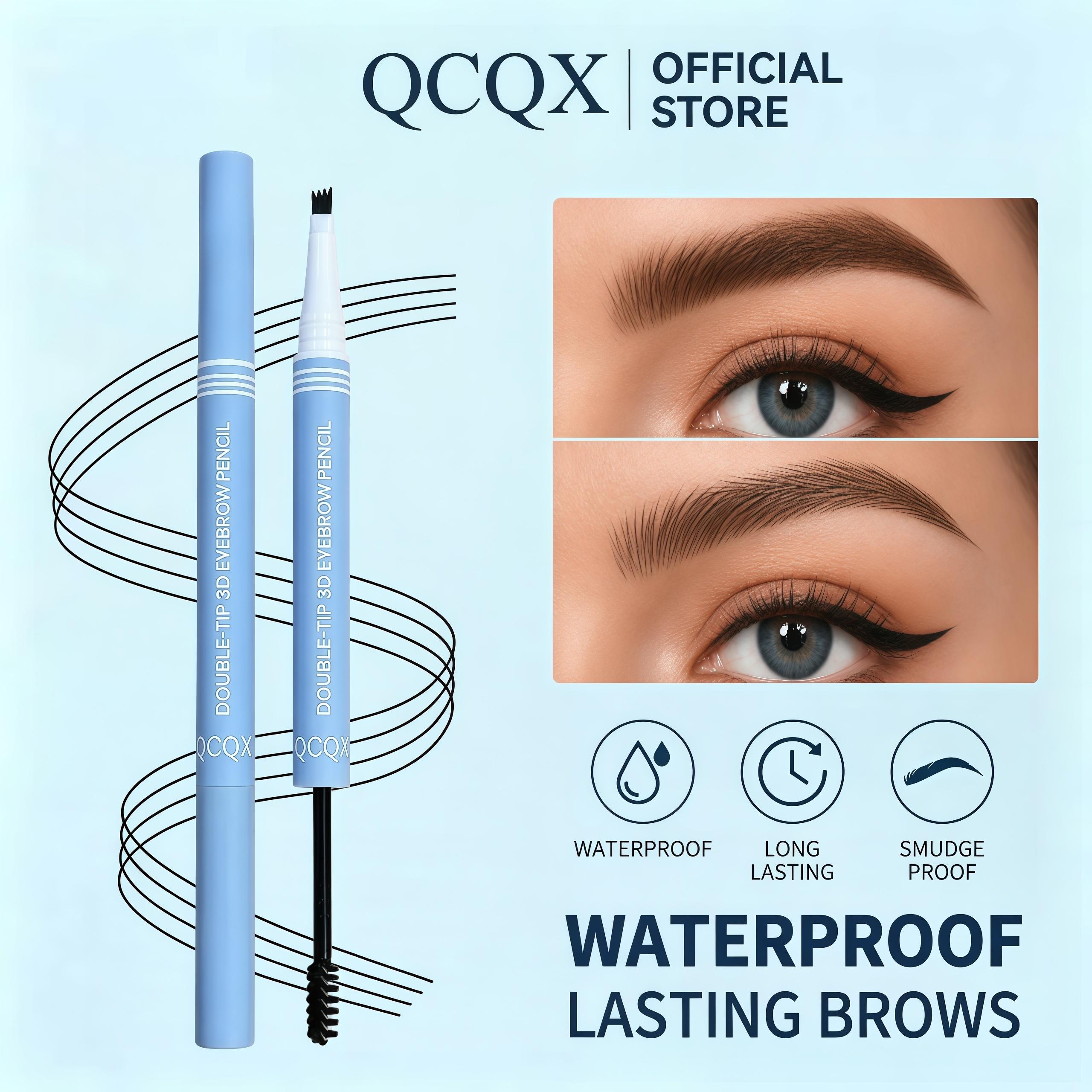 【QCQX】Waterproof 2-in-1 Micro-Fork Eyebrow Pen & Tinted Gel — Long-lasting brow tool for natural, hair-like strokes; includes brow shaping brush; essential makeup tool and accessory. 【QCQX】Waterproof 2-in-1 Micro-Fork Eyebrow Pen & Tinted Gel — Long-lasting brow tool for natural, hair-like strokes; includes brow shaping brush; essential makeup tool and accessory.
