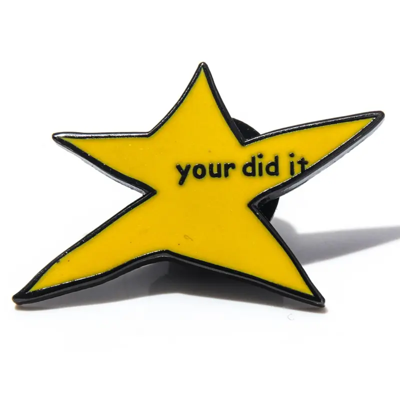 Star Shaped Brooch, Fashionable Brooch for Women & Men, Enamel Pin Suitable for Backpacks, Jeans, Scarves, Hats Decoration, Casual Alloy Accessories for Daily Wear, Durable Metal Pins, Fashion Accessory