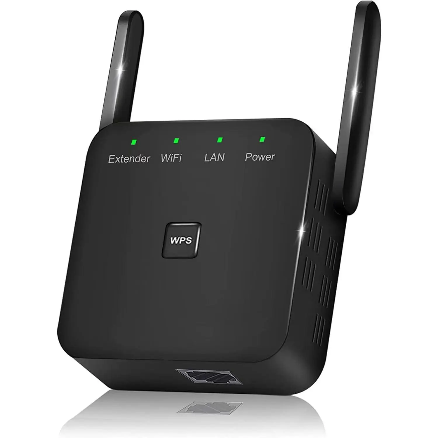 Plug-In Wi-Fi Range Extender with Dual Antennas & WPS Setup