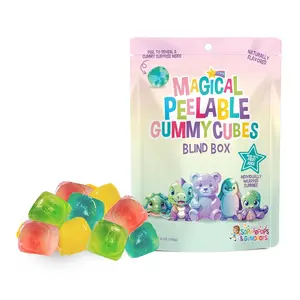 Sophiepops & Gumdrops Magical Peelable Gummy Cubes Blind Box, Individually Wrapped, Gummy Fruit Snack, Peeling Candy for Kids and Adults, Fat, Nut & Gluten Free Snacks, Natural Fruit Flavors, 5 oz
