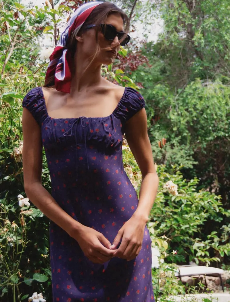 Callaway Midi Dress | Midnight Bloom - TikTok Shop