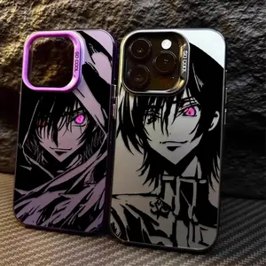 Fantasy cool anime C-Code G-Geass Phone Case For iPhone 17/16/15/14/13/12/11/Pro/ProMax/Plus/Air/Xsmax/E, Featuring a Shockproof Matte Back, Anti-Fall, Ultra-Thin, black and white Manga Merchandise, luxury fashion, Perfect for daily use, Gift for Birthday