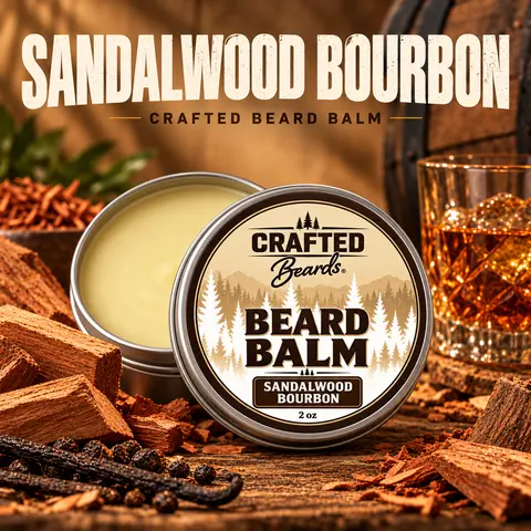 Beard Balm - Beard Wax - Great Scent Light Hold -  Beeswax Hair Care Jojoba Fragrance Shea Hair Texture Enhancer Hair Styling Agent