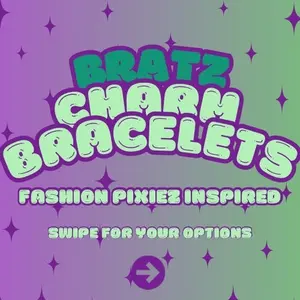 Pixie Chic Silver Elastic Bracelets - Bratz Fashion Pixie Inspired Edgy Sparkle Magical Charm Stackable for Bold or Delicate Looks