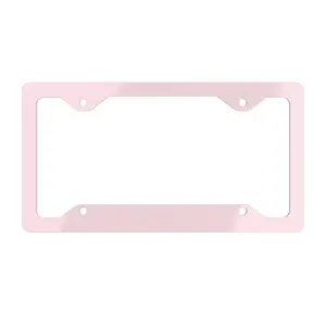 Light Pink License Plate Frame, Car Accessories for Women, Cute Car Decor, Gen Z Car Bumper, Gift for Her