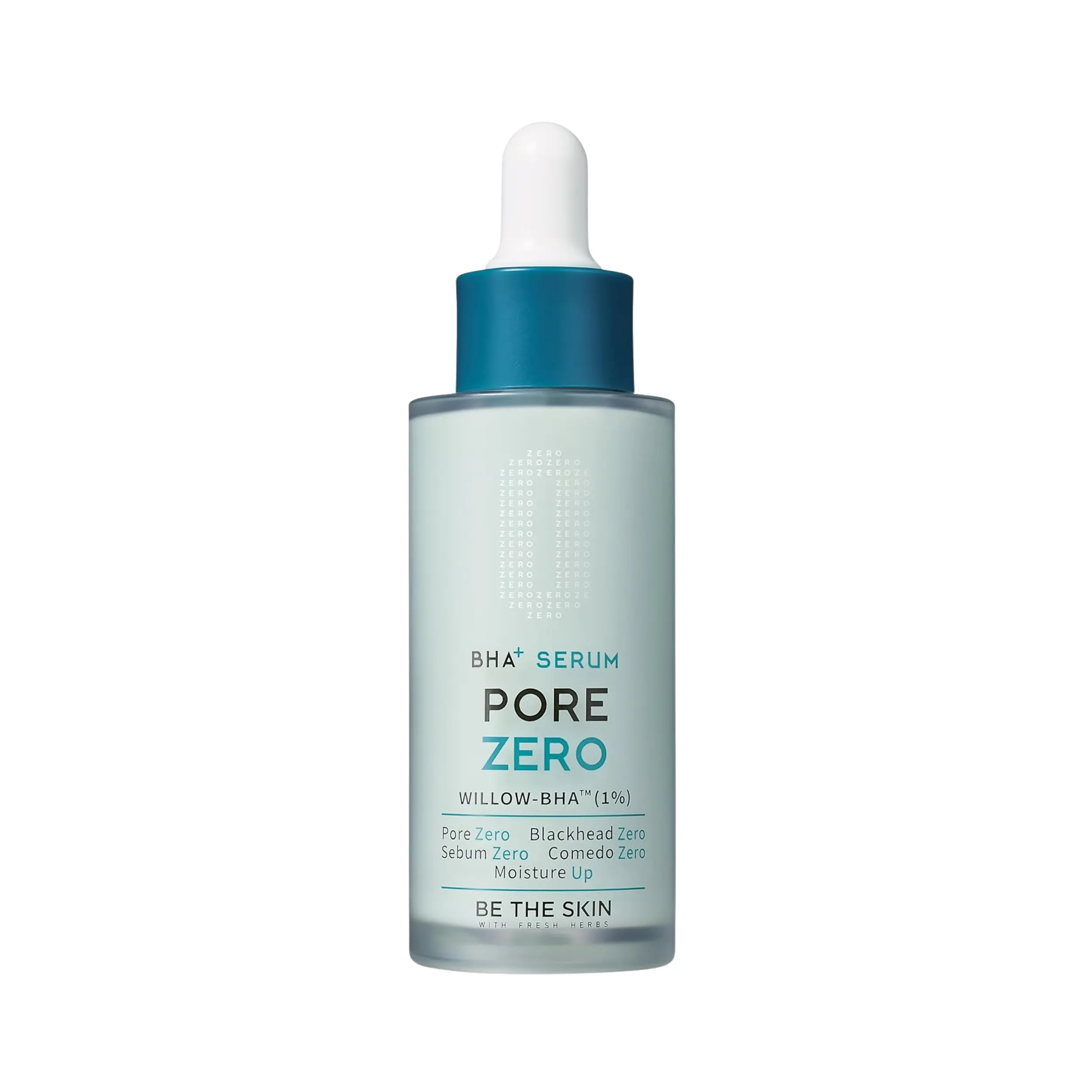 [Be The Skin] BHA+ PORE ZERO Serum 30ml - Naturally derived Willow-BHA 1%, Centella asiatica leaf extract, Natural Willow Bark BHA + AHA, Helps Clear Clogged Pores & Blackheads Without the Sting, Cica Soothing for Oily Sensitive Skin
