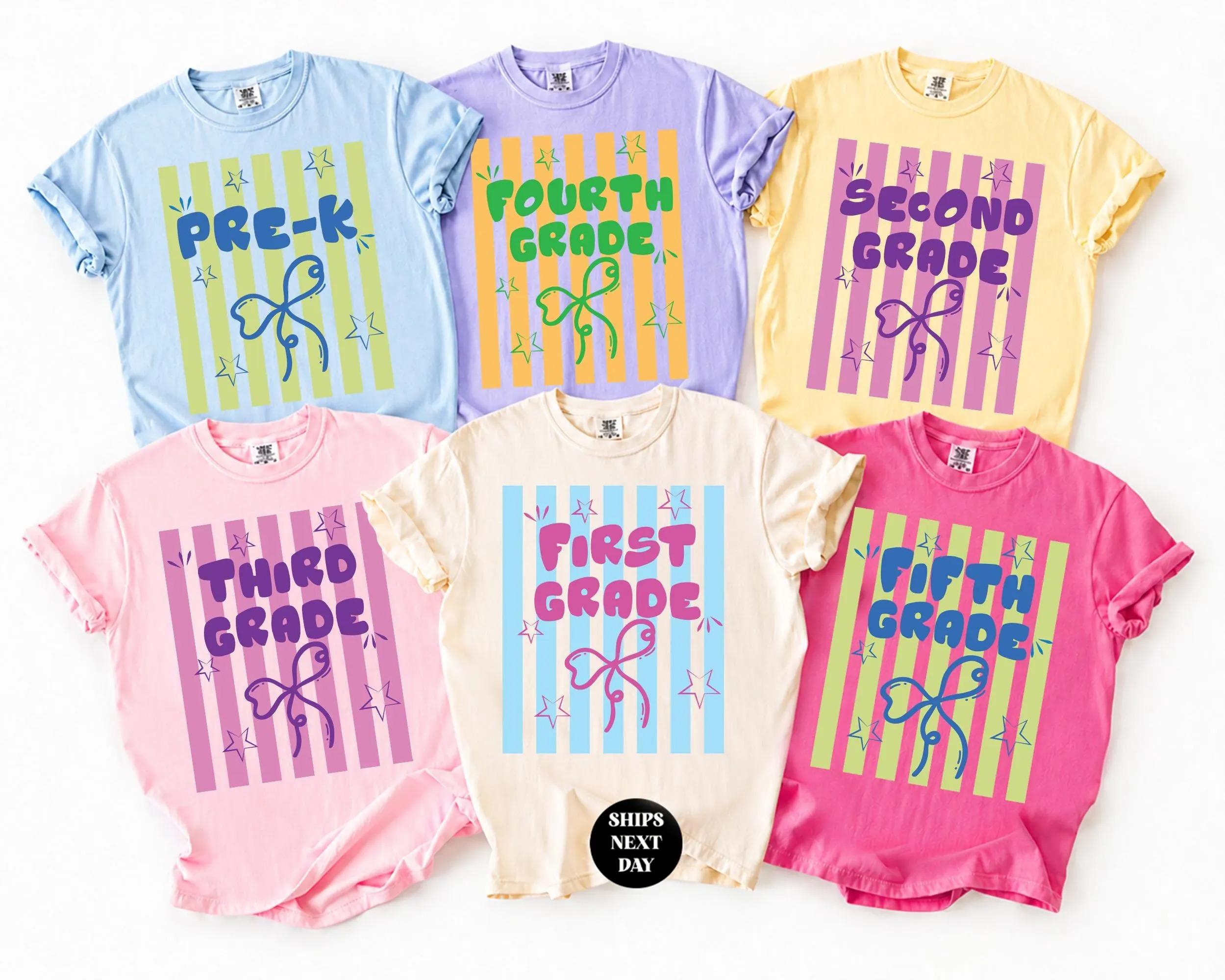 Comfort Colors Teacher Team Shirts, Back to School Shirt, Grade Level Team Tees, Teacher Gift, First Second Third Fourth Fifth Grade Teacher, Comfort Colors Tee