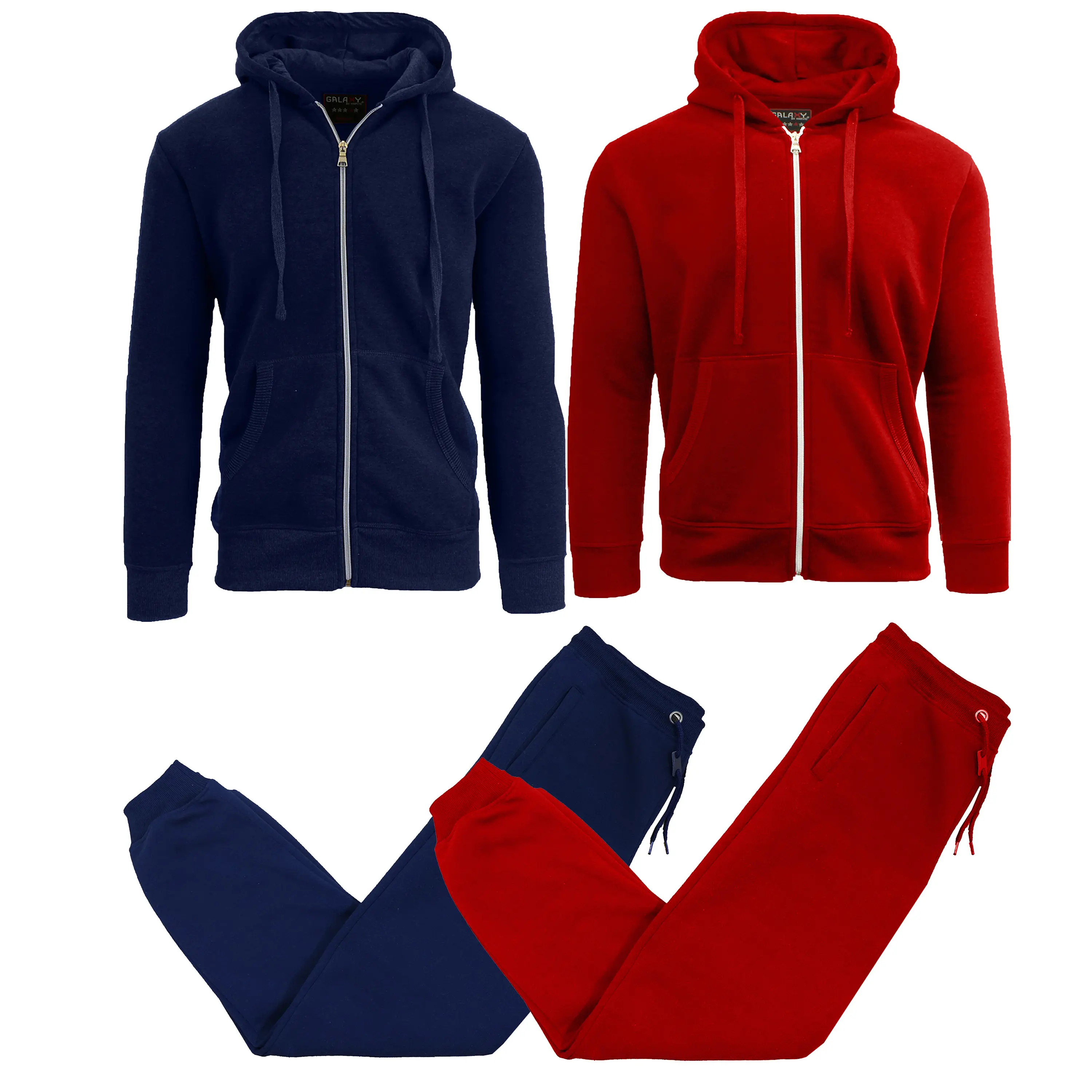 (4-Piece) Navy & Red Sets