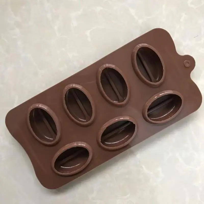 7 Coffee Bean Chocolate Silicone Mold, Kitchen Baking Tools, DIY Gummies, Chocolates, Pudding, Cakes, Cookies, Soap, Candle Molds
