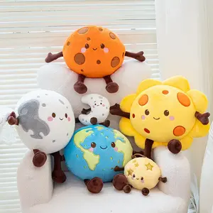 Simulation Cartoon Planet Plush Toy Pendant Stuffed Earth Mars Saturn Venus Solar System Soft Creative Doll Kids Birthday Gift