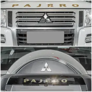 For Mitsubishi Outlander Ralliart Lancer ASX Pajero Delica EVO 1pc Car sticker Car trunk logo and front Bonnet Logo Trunk Cover Badge Hood Trunk Emblem logo Auto Accessorie
